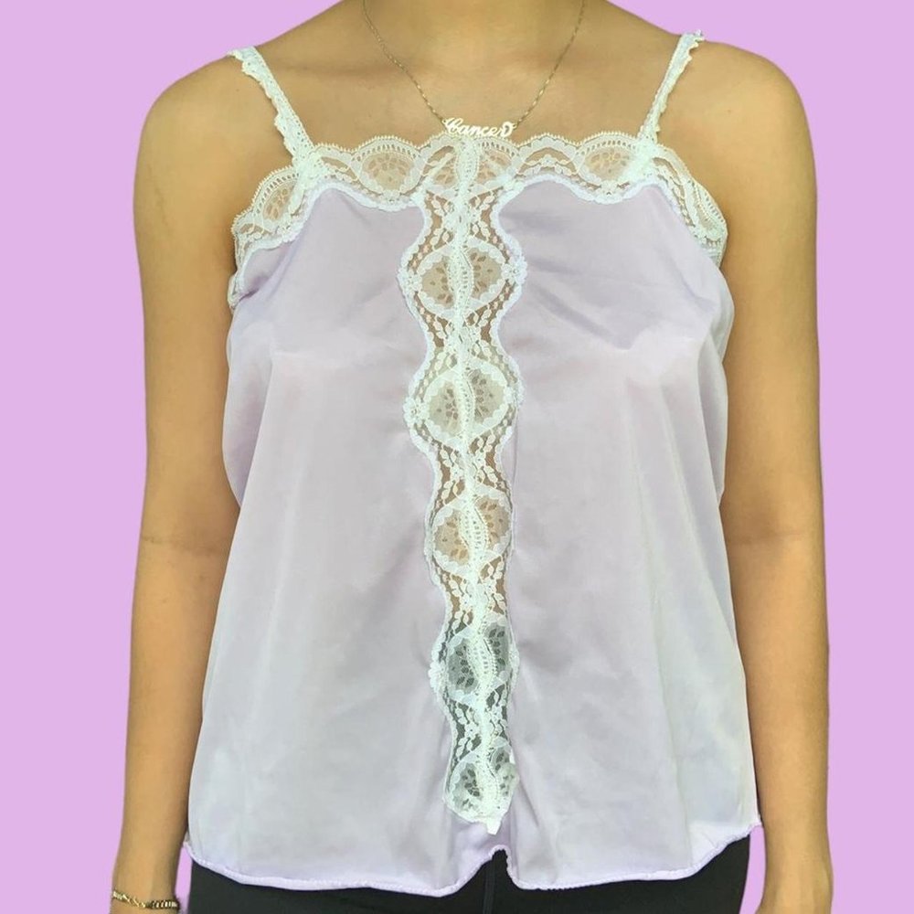VINTAGE‎ SWEET LILAC LACE CAMI